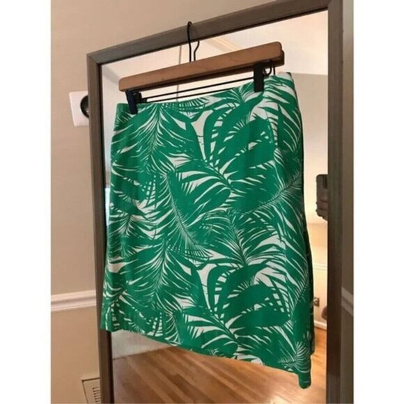 Talbots Size 6P Green Floral‎ Pencil Skirt - Picture 1 of 4